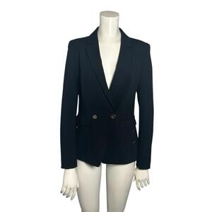 Escada Black Tailored Blazer Jacket Sz 38 EU Women’s Small Double Button